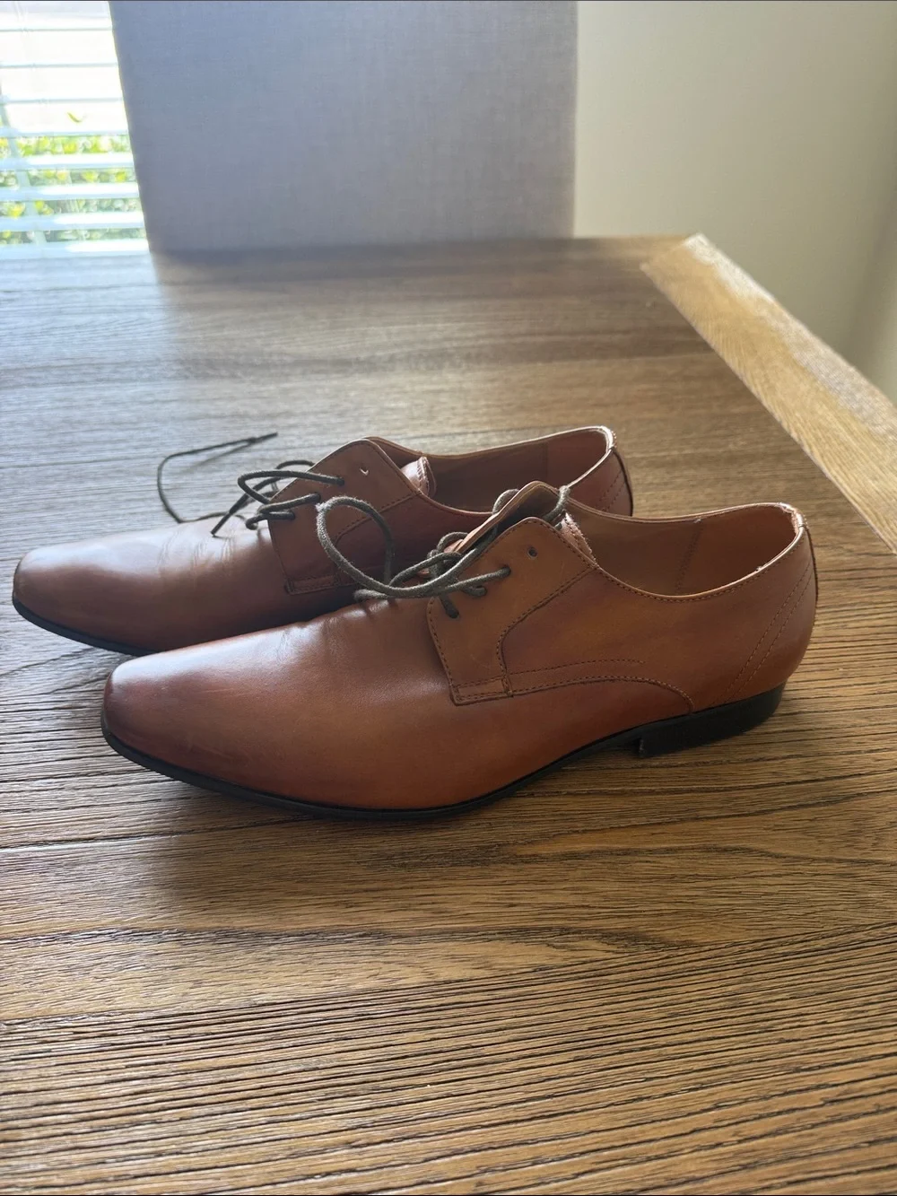 Men's Aldo Lace-Up Dress Shoes in Cognac Brown
